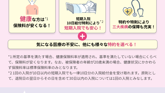 あなたに 「ちょうどいい」
医療保険
ネオde いりょう