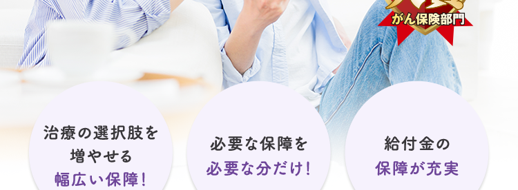 過去1年以内に
たばこを吸っていない人は、
保険料が安くなる。
ネオde がん ちりょう
<無解約返戻金型終身がん保険>
保険完全ガイド
A+T
がん保険
2026年版
評価
■ 日経トレンディ 2026年5月号
TRENDY
2026年
保険大賞
大賞
がん保険部門
治療の選択肢を
必要な保障を
給付金の
増やせる
必要な分だけ!
保障が充実
幅広い保障!
第一ネオ生命は
安心のDaiichi Life グループです
(登) B26N2015